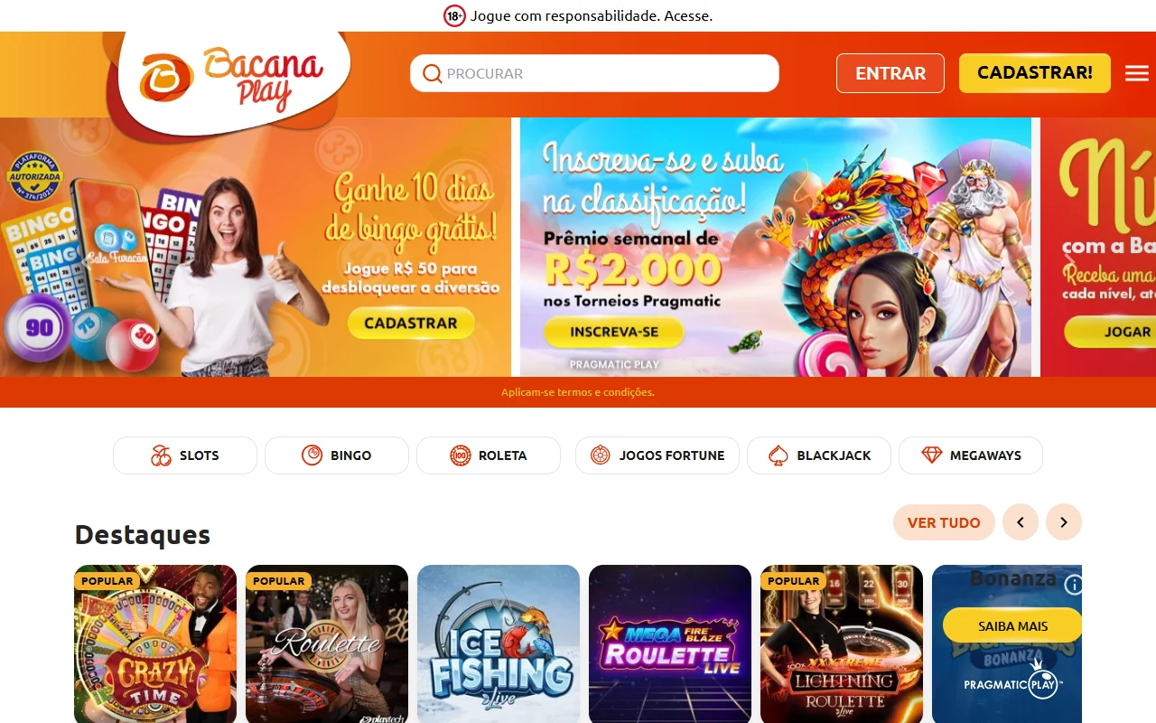 BacanaPlay - Casino e Apostas num Só Lugar