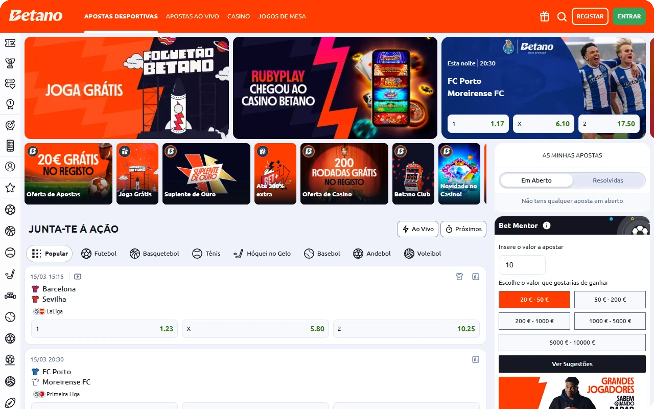 Betano - Melhor Site de Apostas em Portugal