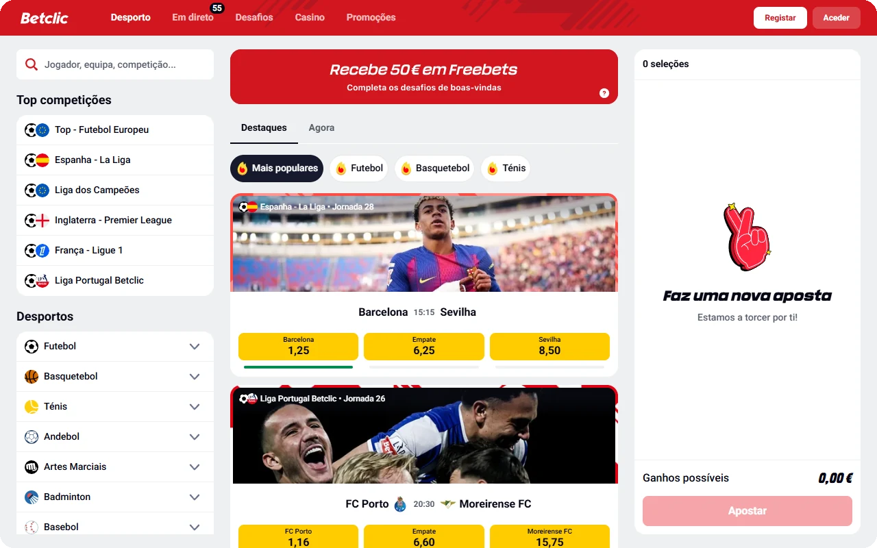 Betclic - As Melhores Odds do Mercado