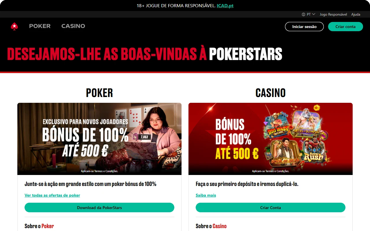 PokerStars - Do Poker às Apostas Desportivas